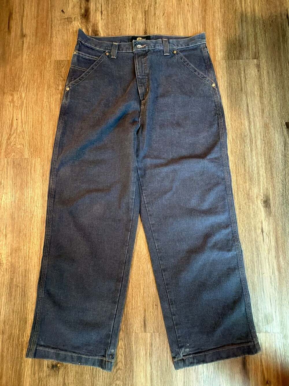Vintage 90s Arizona Jean Company Carpenter Jeans Size 38x30 Blue Cotton baggy